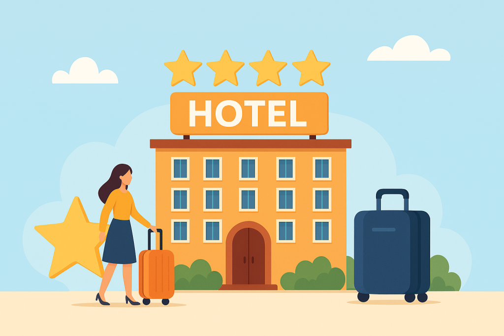 فرق هتل‌های یک تا پنج ستاره